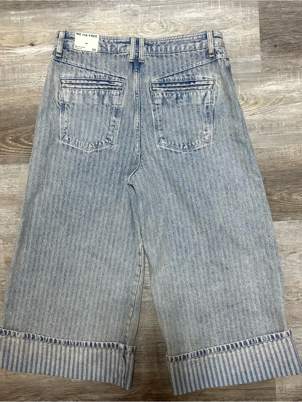 Free People We The Free Brette Crop Wide Leg Jean Size 29 NWT - Picture 7 of 12